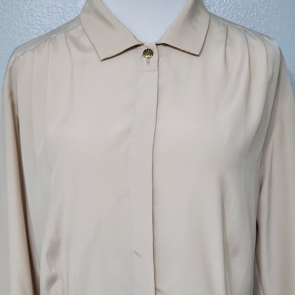 Vintage Christian DIOR Flowy Career Blouse Top - Picture 8 of 8
